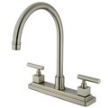 Kingston Brass KS8798CQLLS Claremont Centerset Kitchen Faucet, Brushed Nickel KS8798CQLLS